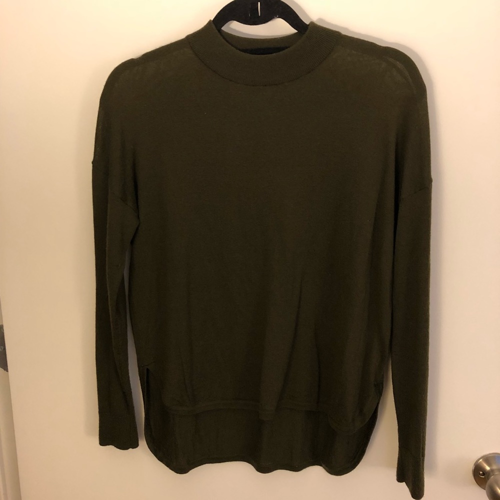 Madewell Olive Mock Neck Sweater
